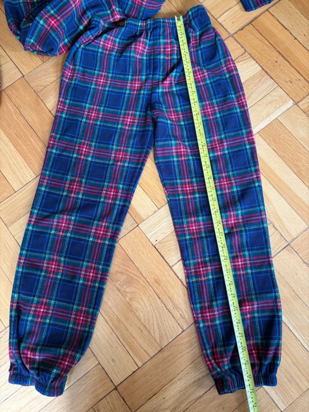 GAP Kids Sz. 12 Plaid Pajama Set - Blue & Red, Green. Unisex. Cabincore. Tartan